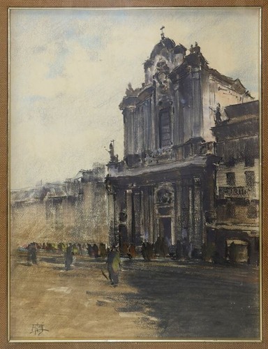 Catti aurelio pastello su - catti,