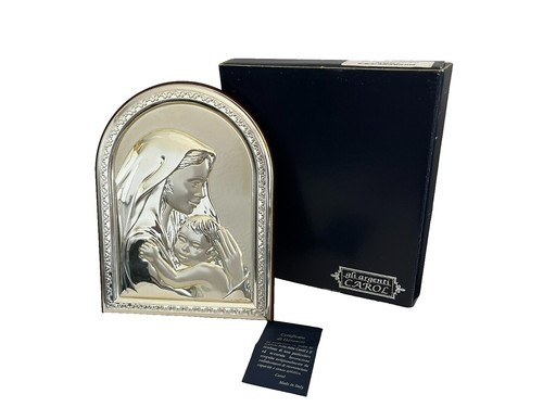 Icona madonna con - bambino, in