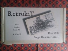 RETROKIT 72023 - Howitzer, Siege, B.L. 15in  1915 -  resin kit 1:72