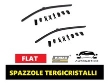 Coppia Spazzole Tergicristallo Anteriori Flat Renault Captur dal 2013 al 2016