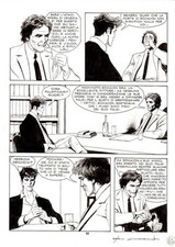 CORRADO ROI - Tavola originale Dylan Dog n.126 "La morte rossa" p.63