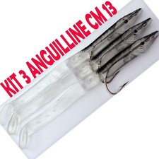 ESCHE ARTIFICIALI PESCA IN MARE ANGUILLETTA ANGUILLA CM 13 SPIGOLA TRAINA BARCA