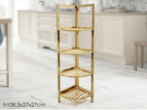 Scaffale mobile legno angolo - mobile,