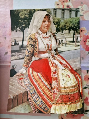 Cartolina costumi sardi - cartolina,