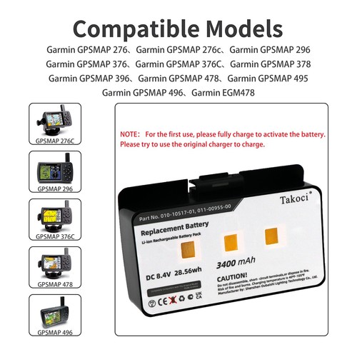 3400mah battery for garmin - battery,