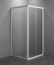 BOX DOCCIA QUADRATO NEVADA 75X75 BIANCO CRISTALLO  OPACO SP.4MM