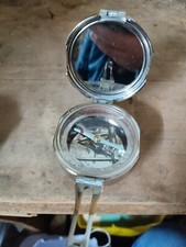 Vecchia bussola in acciaio militare aeronautica navale