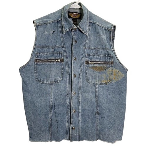 Gilet denim uomo - , harley