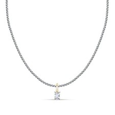 Collana MORELLATO donna Drops acciaio / punto luce bianco