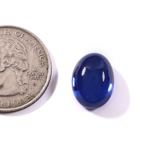 Zaffiro naturale blu cabochon - zaffiro,
