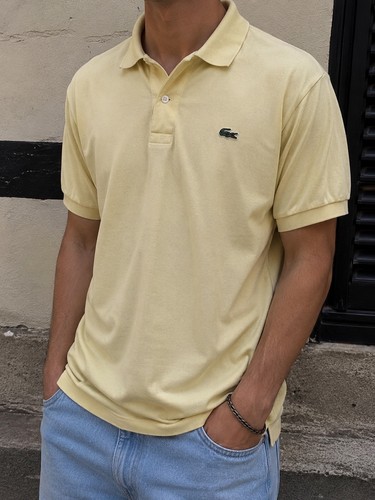 Lacoste polo uomo giallo - lacoste,