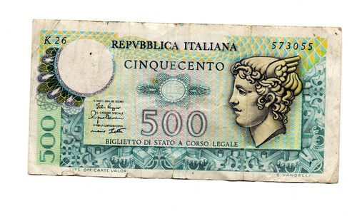 500 lire carta - lire, di