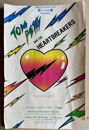 Poster concerto vintage 1980