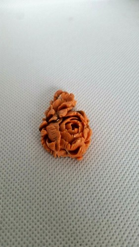 Scultura rosa corallo - scultura,