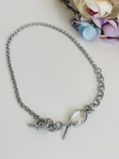 Collana Molecole Girocollo Con Pietra Cristal