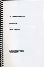 Manuale per Sparcom Statistics Pac per Calcolatrici HP 48SX/48GX