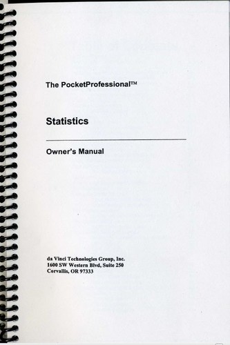 Manuale per sparcom statistics - per,