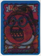 Kakkones 1^ Serie Card Animata Lenticolare B Betty Dentiperfetti GPK Sgorbions