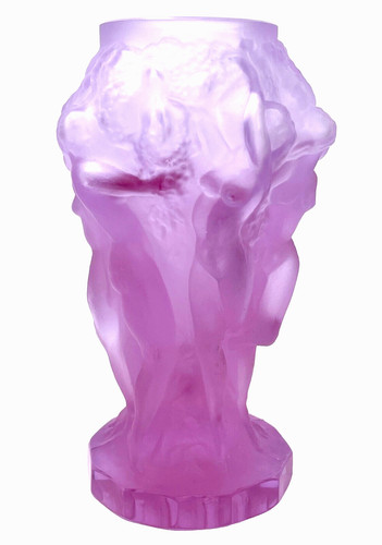 Lalique vase bacchantes - lalique,