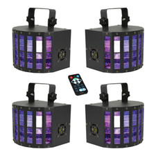 4x QTX Derby 9 LED effetto