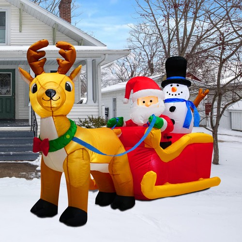 Babbo natale gonfiabile con - babbo,