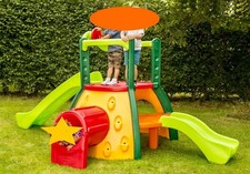 Little Tikes: Doppio Scivolo Da Giardino Con Arrampicata Per Bimbi 2-7 Anni