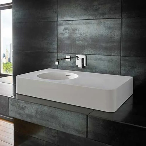 Lavabo rettangolare grande - , in