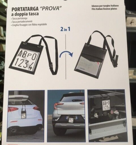 Astuccio portatarga prova - portatarga,