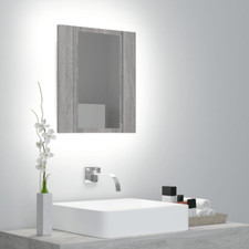 vidaXL Mobile da Bagno Grigio