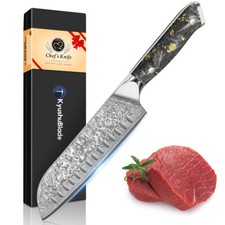 7 Inch Damascus Santoku Knife