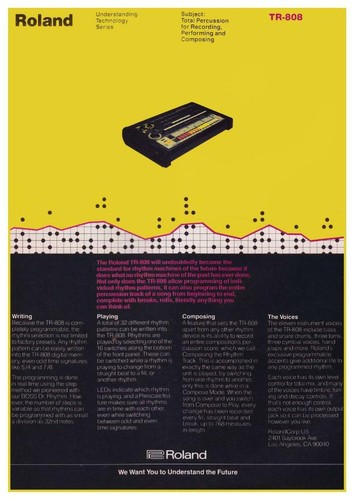 Roland 808 poster hip - tr-808,