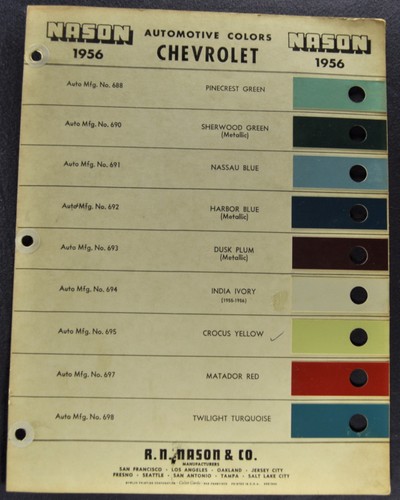 Chevrolet 1956 vernice - vernice, chip