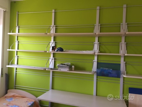 Libreria legno con mensole - libreria, in