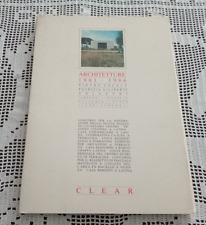 ARCHITETTURE 1981-1986 Pietro Cefaly e Patrizia Giliberti - CLEAR 1987