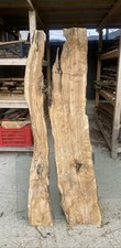 Coppia di tavole di legno di