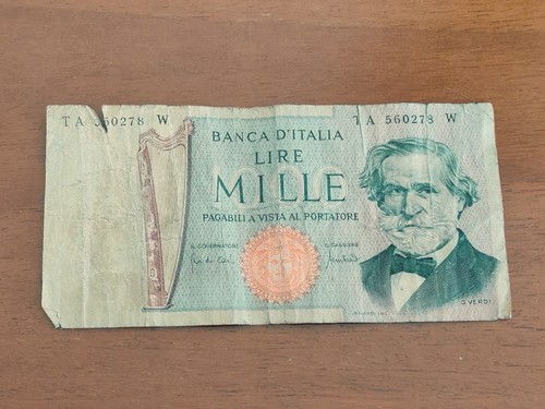 Banconota 1000 lire g - banconota,
