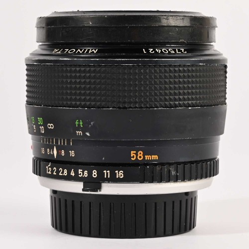 Minolta rokkor 58 - mc, 1,2/58