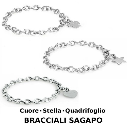Sagapo bracciale donna acciaio - bracciale,