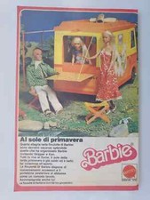 PUBBLICITA' ADVERTISING BARBIE AL SOLE DI PRIMAVERA : ROULOTTE DI BARBIE