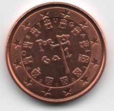 1 eurocent PORTOGALLO 2002 lotto di 20 MONETE in qualità fior di conio
