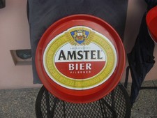 VASSOIO METALLO BIRRA AMSTEL BIER - diametro 35 - vintage secolo scorso