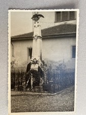 m) Cartolina formato grande Casnigo Bergamo monumento ai caduti 