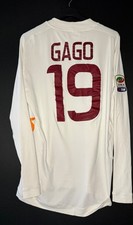 Gago Roma match worn issued shirt Serie A long sleeve made in italy