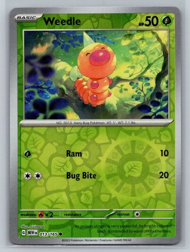 Weedle 013 165 scarlet - weedle, sv:
