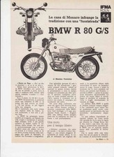 advertising TEST NEWS MOTO BMW R 80 G/S 1980 MOTOTEDESCHE MOTOSPORT ENDURO EPOCA