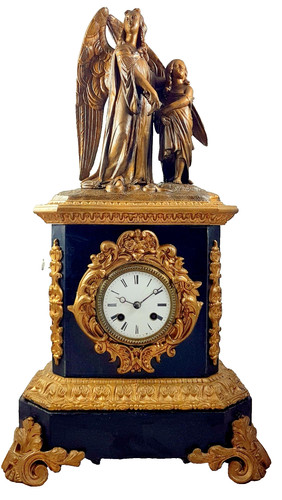 Antico orologio camino - antico, da