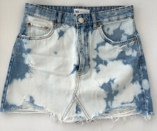 Zara gonna minigonna denim