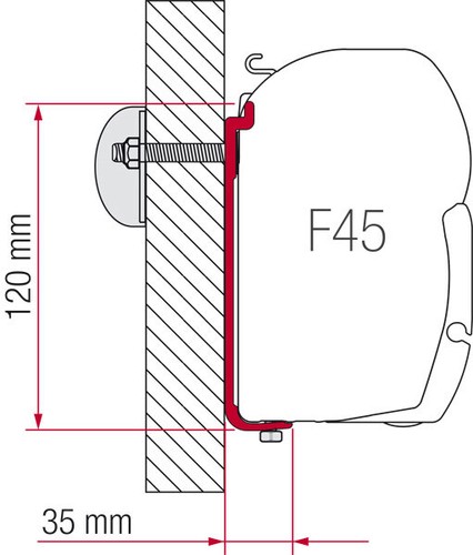 Staffa per f45 adapter - staffa, 350