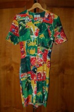 Lotz - Vestito da donna, Fantasia geometrica, tg 38 francese, usato