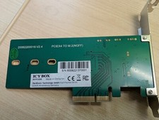 ICY BOX IB-PCI208 1 porta M.2 PCIe NVMe SSD Controller PCIe x4 scheda slot